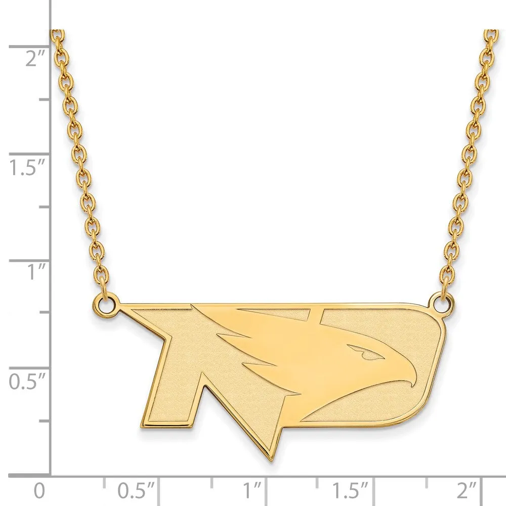 10k Yellow Gold North Dakota Large Pendant Necklace