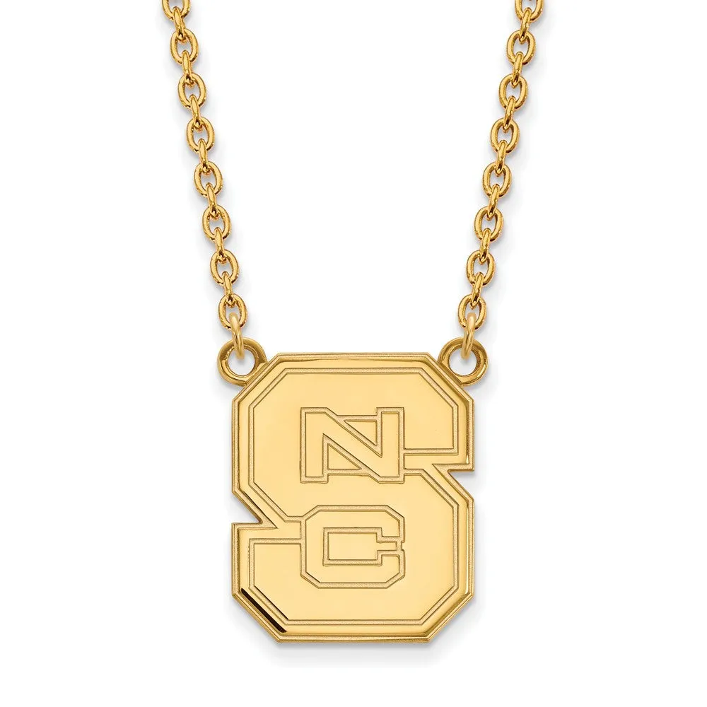 14k Yellow Gold North Carolina Large Pendant Necklace