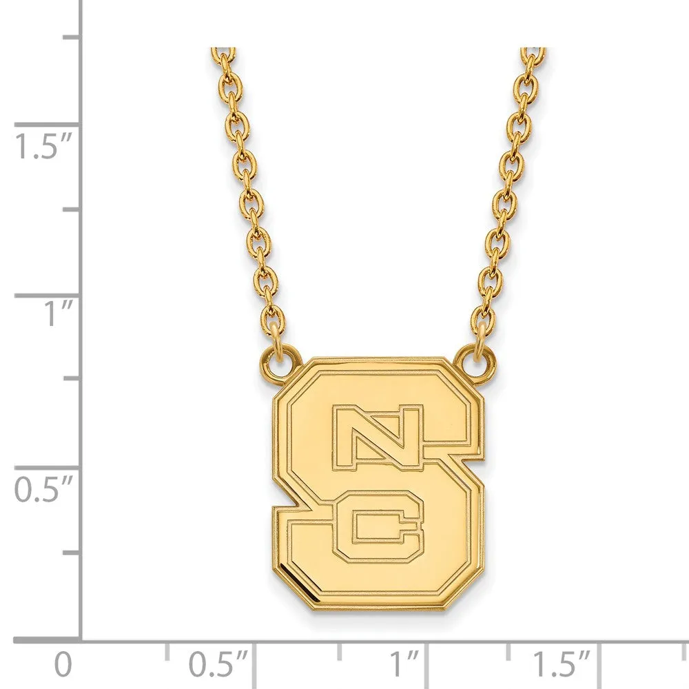 14k Yellow Gold North Carolina Large Pendant Necklace