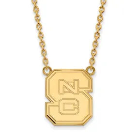 14k Yellow Gold North Carolina Large Pendant Necklace