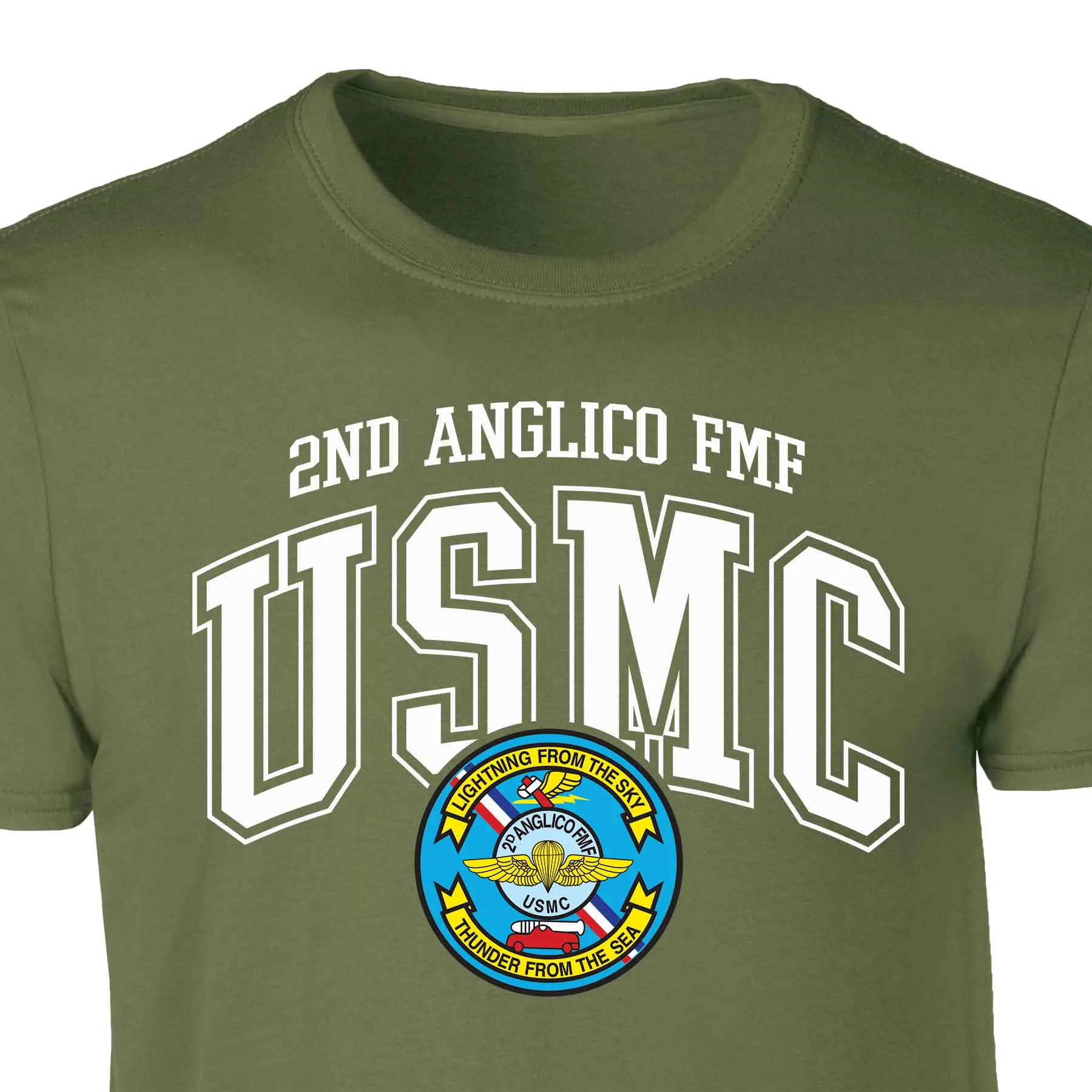 2D Anglico FMF Arched Patch Graphic T-shirt