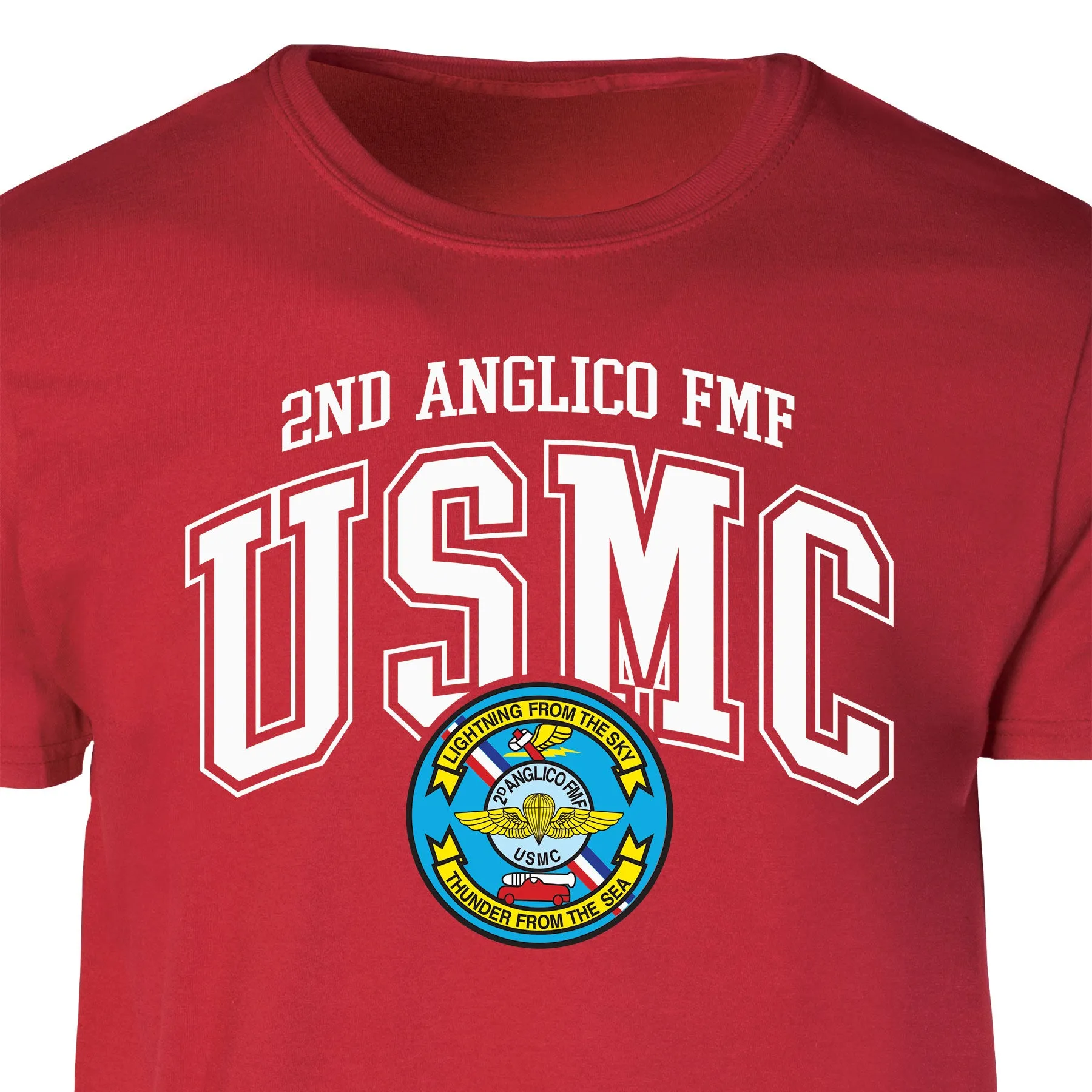 2D Anglico FMF Arched Patch Graphic T-shirt