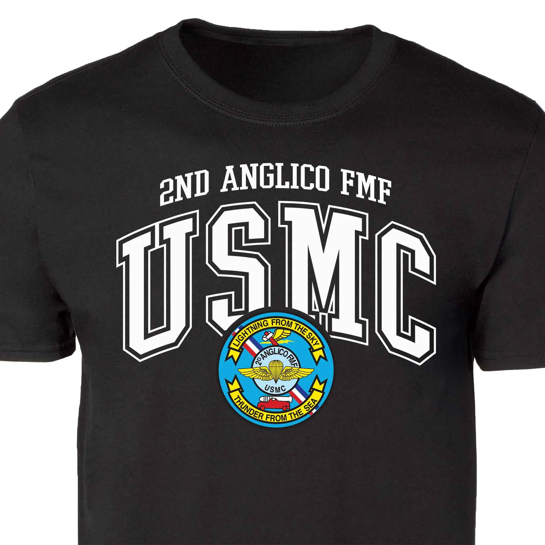 2D Anglico FMF Arched Patch Graphic T-shirt