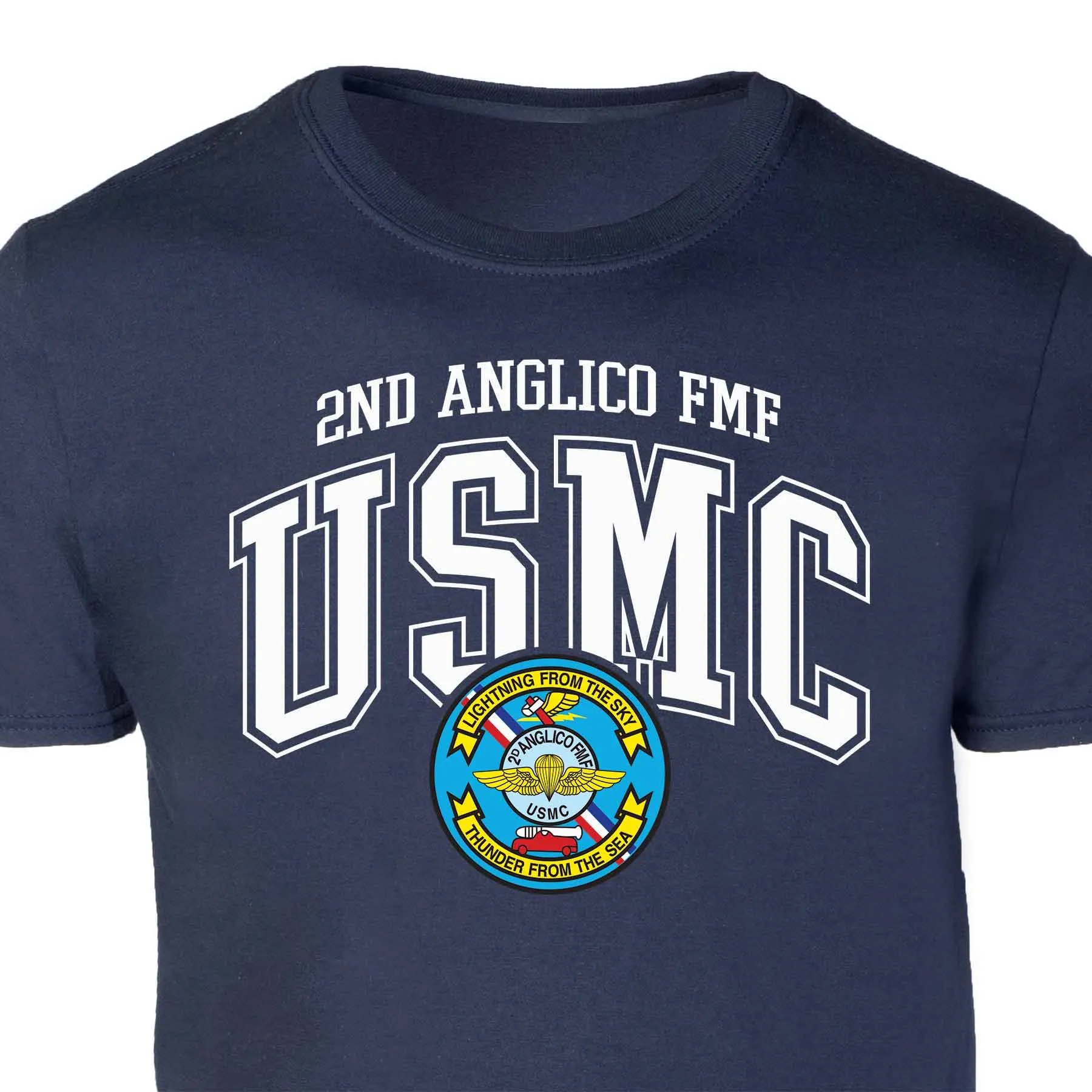 2D Anglico FMF Arched Patch Graphic T-shirt