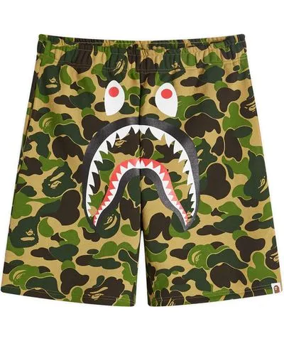 A Bathing Ape Men's ABC Camo Shark Sweat Shorts