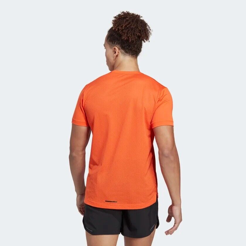 adidas Terrex Agravic Trail Running T-Shirt Mens Sustainable Blue Orange Top