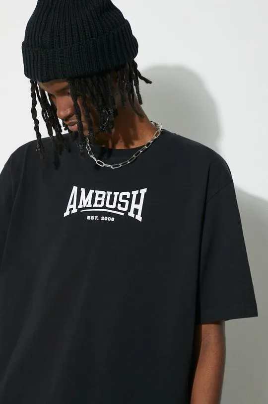 AMBUSH cotton t-shirt Graphic men’s black color BMAA006S24JER