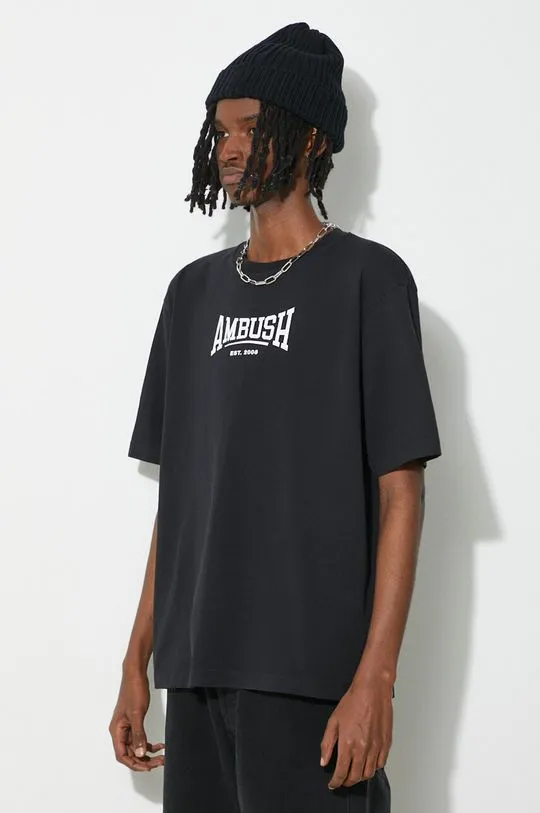 AMBUSH cotton t-shirt Graphic men’s black color BMAA006S24JER