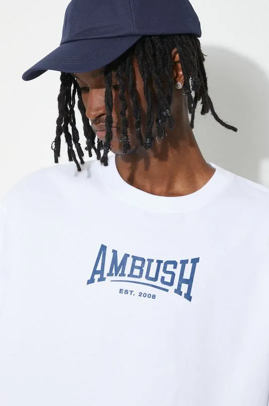 AMBUSH cotton t-shirt Graphic men’s white color BMAA006S24JER