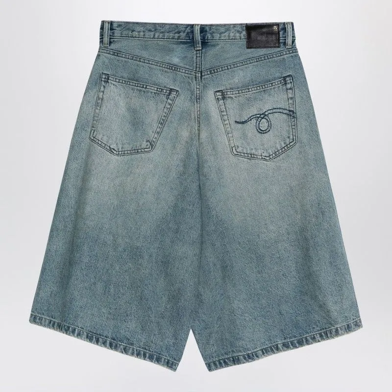 ARNETT INDIGO DENIM BERMUDA SHORTS