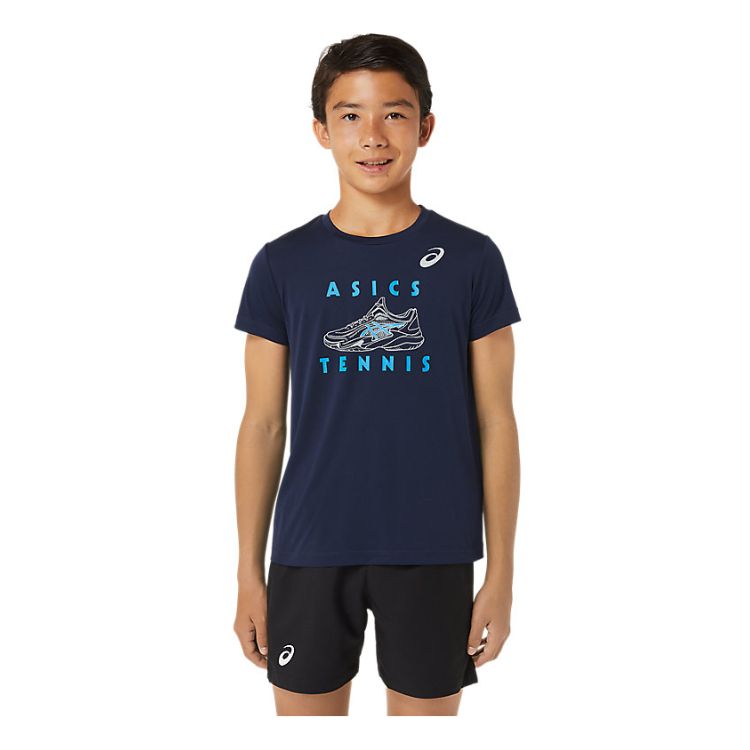 Asics Boys T-Shirt Graphic SS Top Jongens Blauw