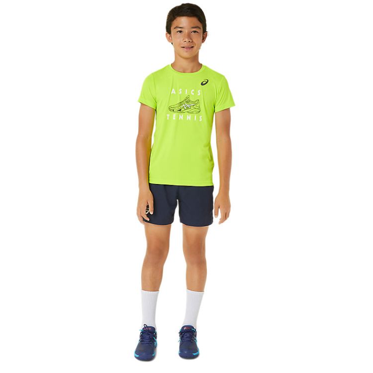 Asics Boys T-Shirt Graphic SS Top Jongens Groen