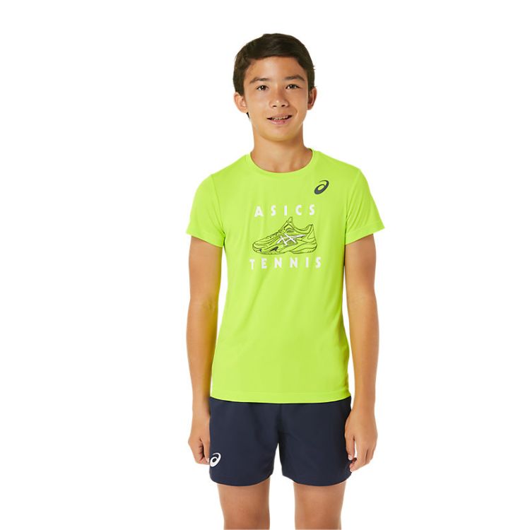 Asics Boys T-Shirt Graphic SS Top Jongens Groen