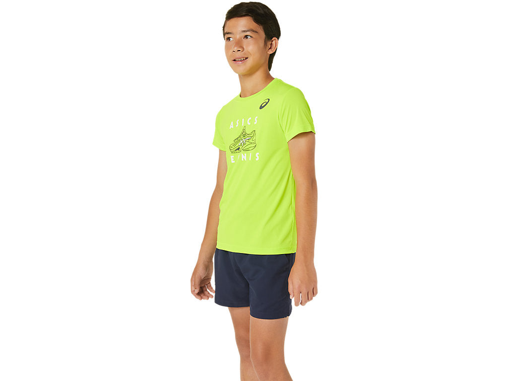 Asics Boys T-Shirt Graphic SS Top Jongens Groen