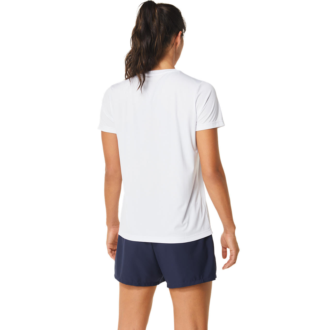 Asics T-Shirt Court Tennis Graphic Dames Wit