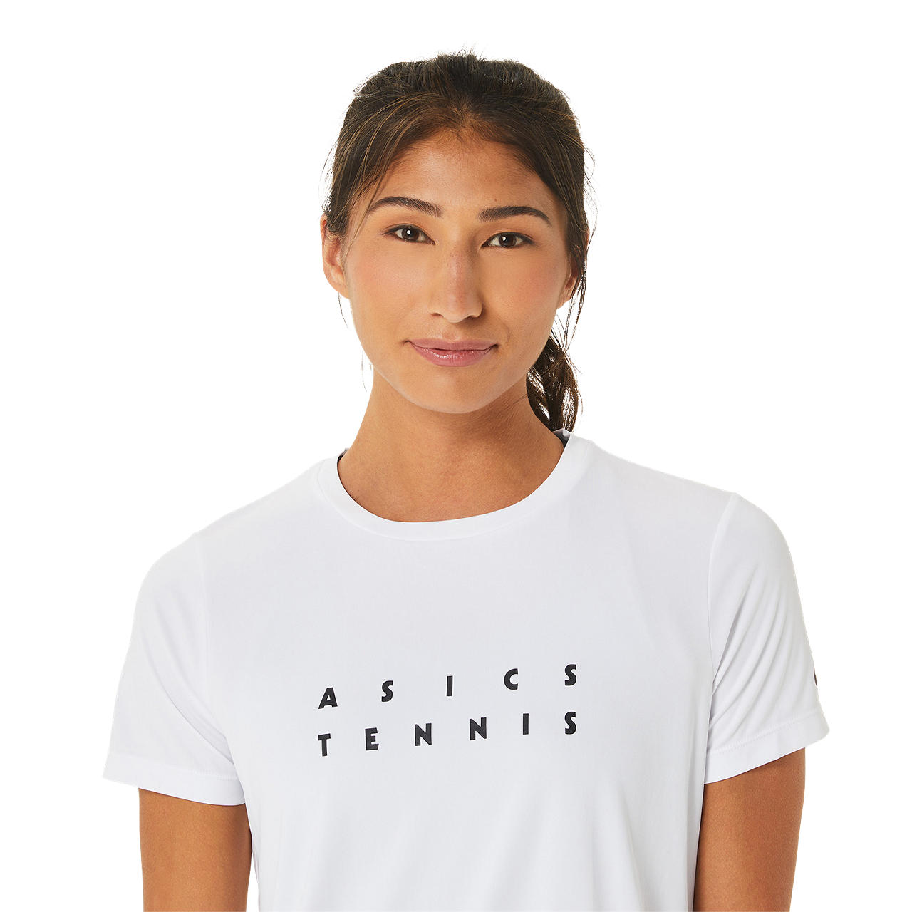 Asics T-Shirt Court Tennis Graphic Dames Wit