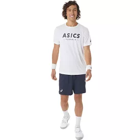 Asics T-Shirt Court Tennis Graphic Heren Wit