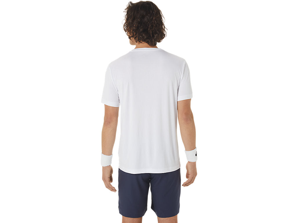 Asics T-Shirt Court Tennis Graphic Heren Wit