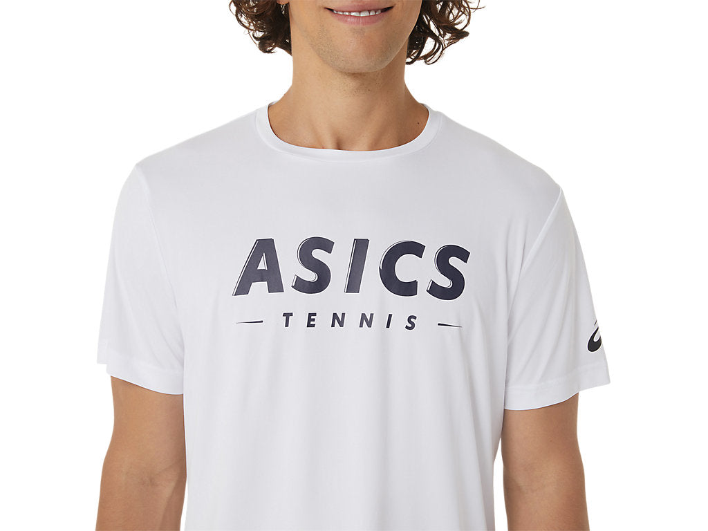 Asics T-Shirt Court Tennis Graphic Heren Wit