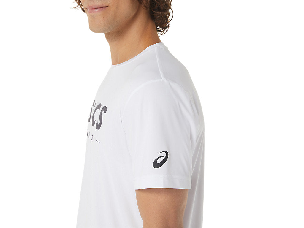 Asics T-Shirt Court Tennis Graphic Heren Wit