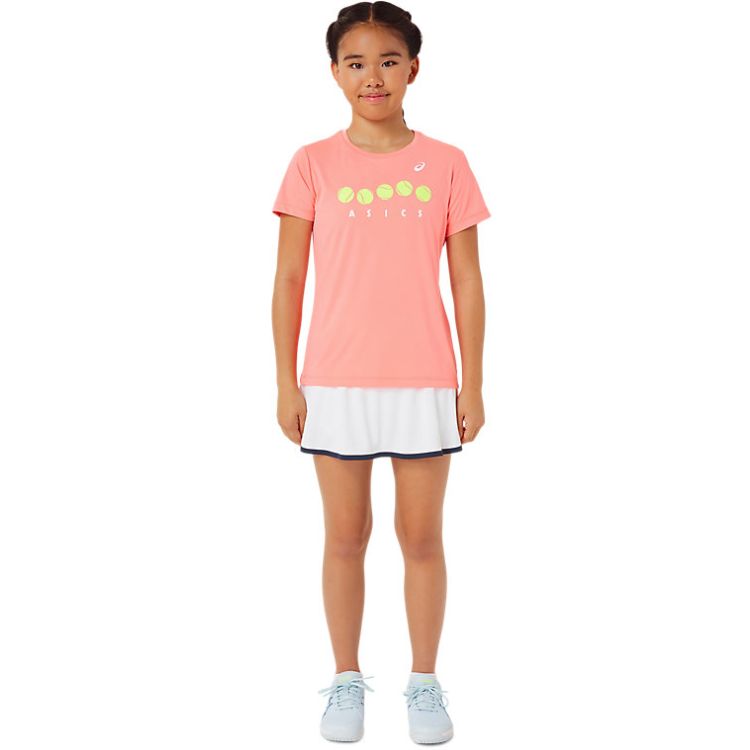 Asics T-Shirt Tee Graphic Girls Junior Roze