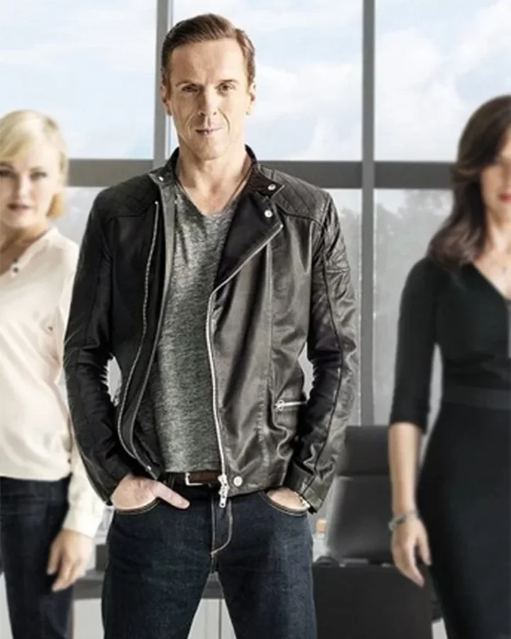 Billions Bobby Leather Jacket Damian Lewis | William Jacket