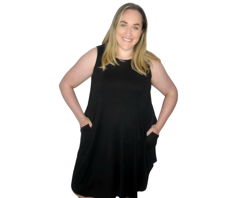 Black Night On the Town Swing Dress