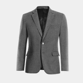  Blazer negra de algodón micropattern edición limitada