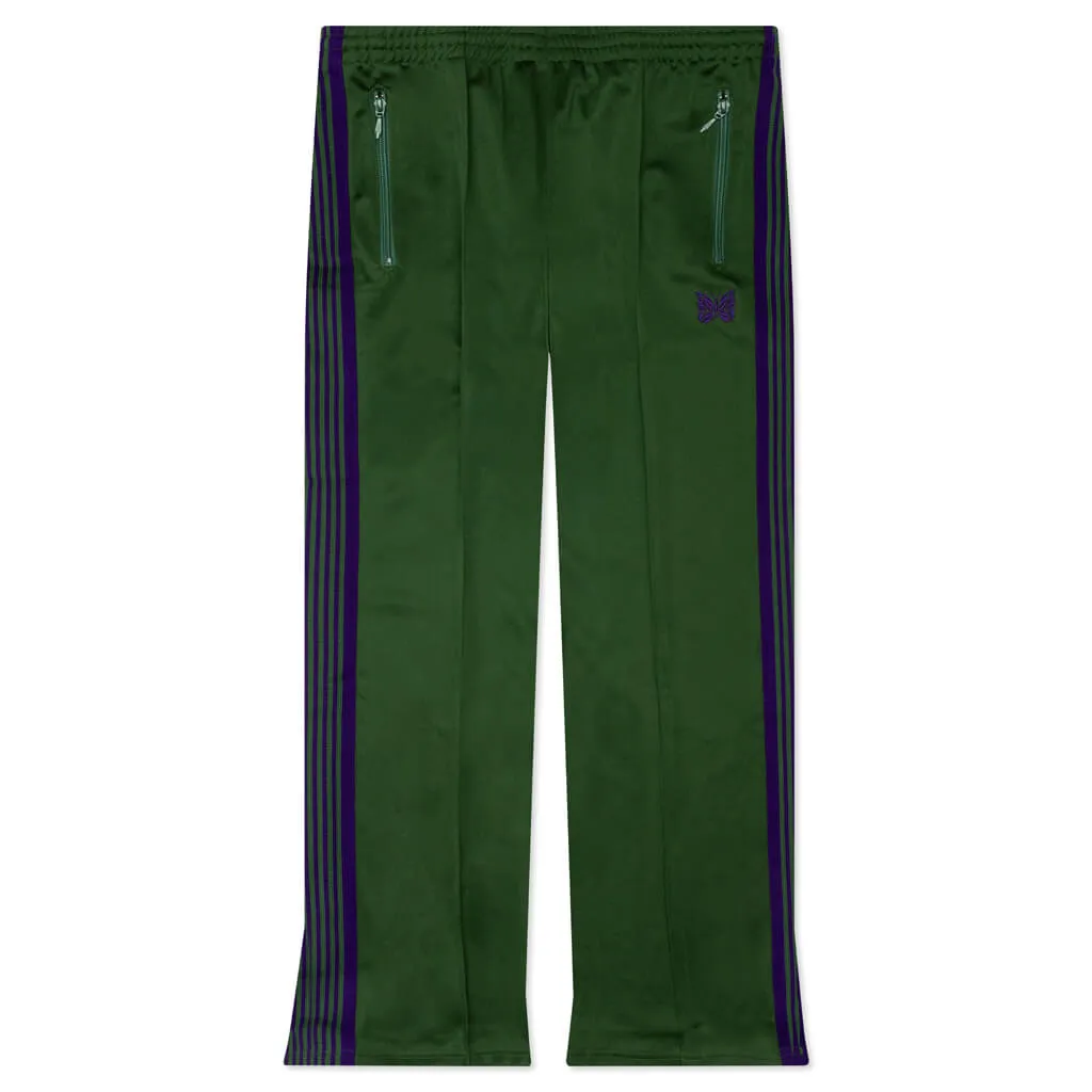 Boot-Cut Track Pant Poly Smooth - Ivy Green