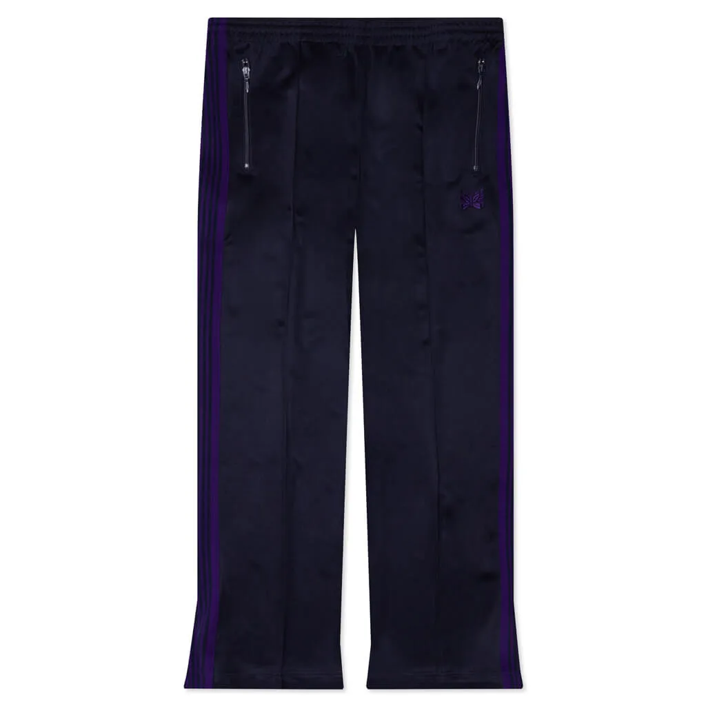 Boot-Cut Track Pant Poly Smooth - Navy