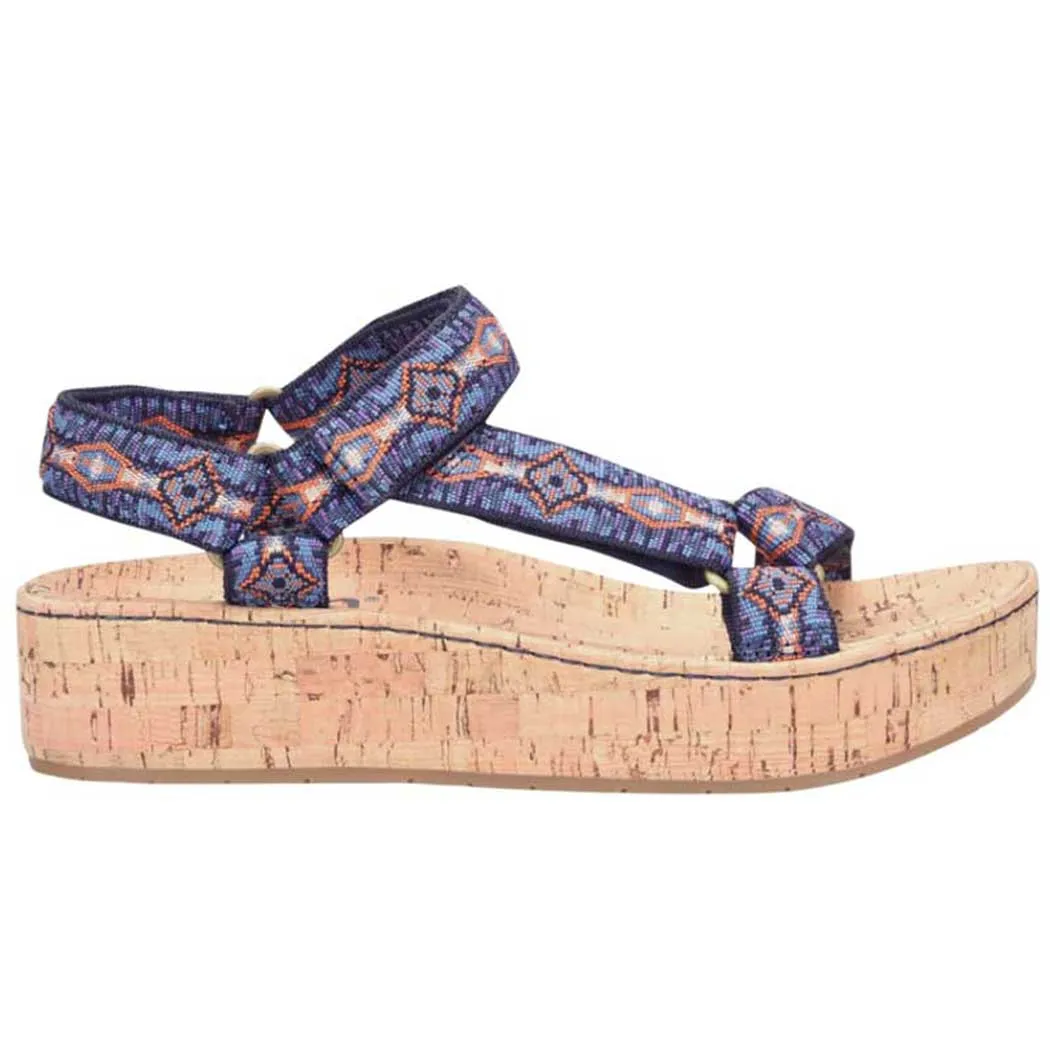 Born Sirena Platform Sandal Navy (Women's)