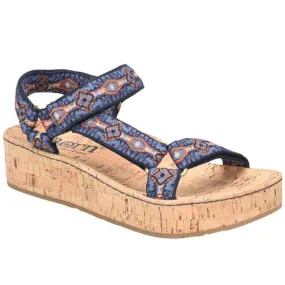 Born Sirena Platform Sandal Navy (Women's)