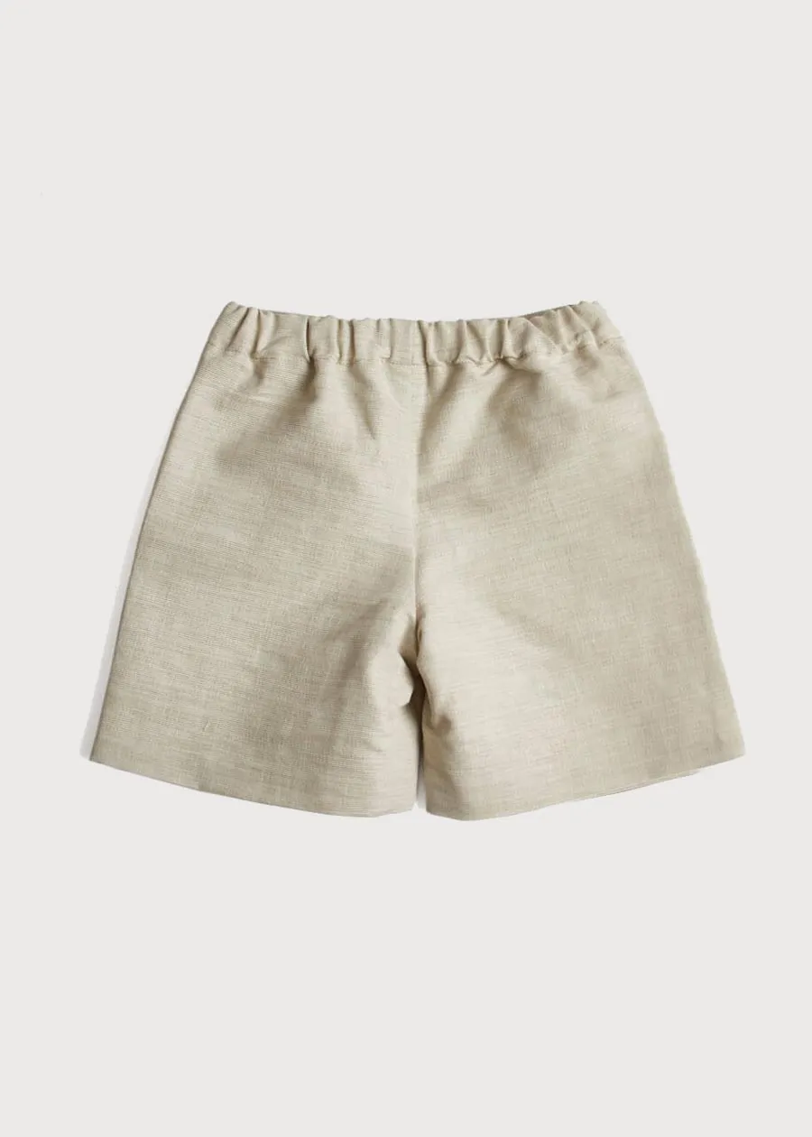 Boys Celebration Shorts Beige (4-10yrs)