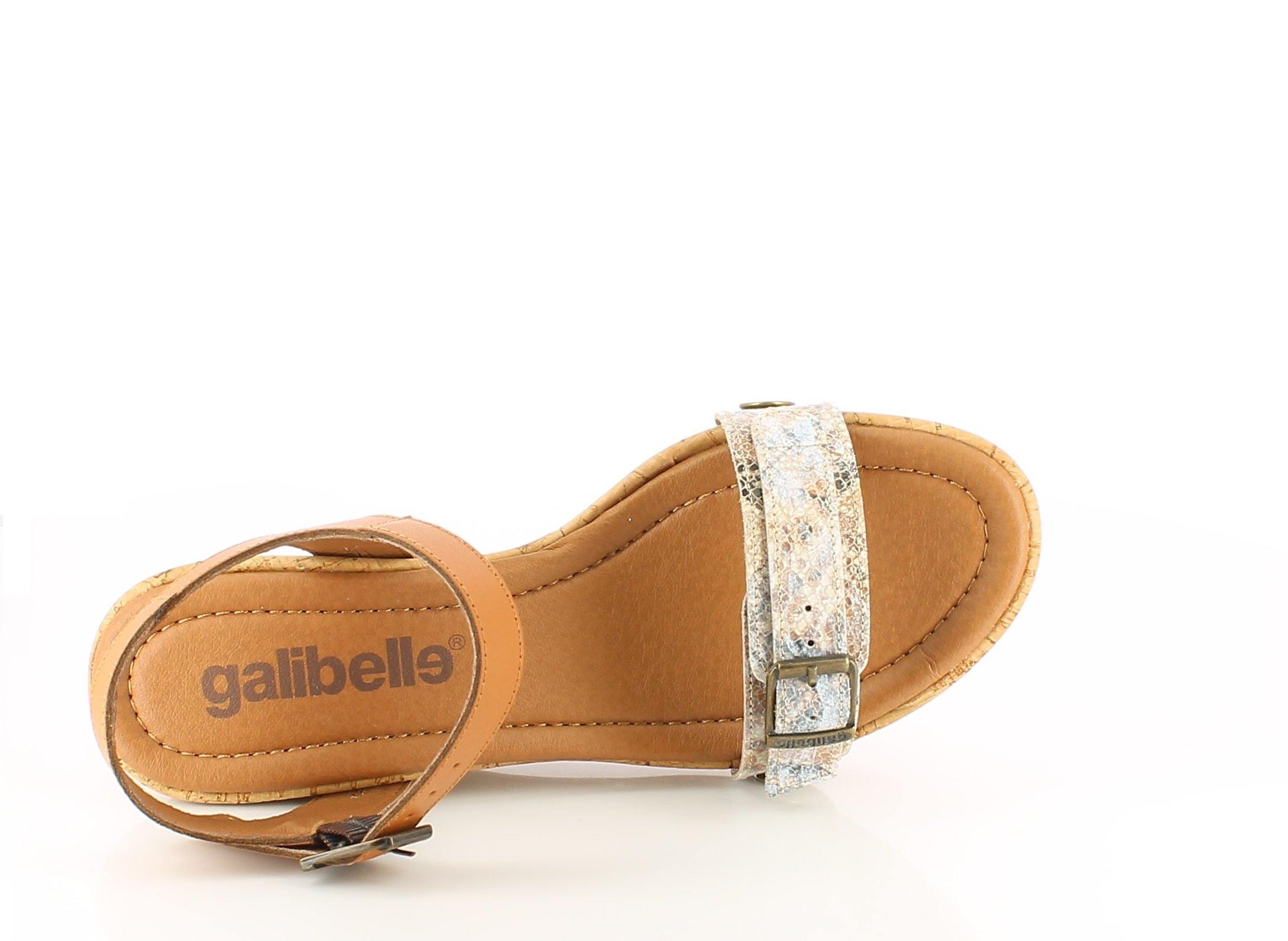 Bruna Cork Pack- Camel, Light Gold, White Snake Straps