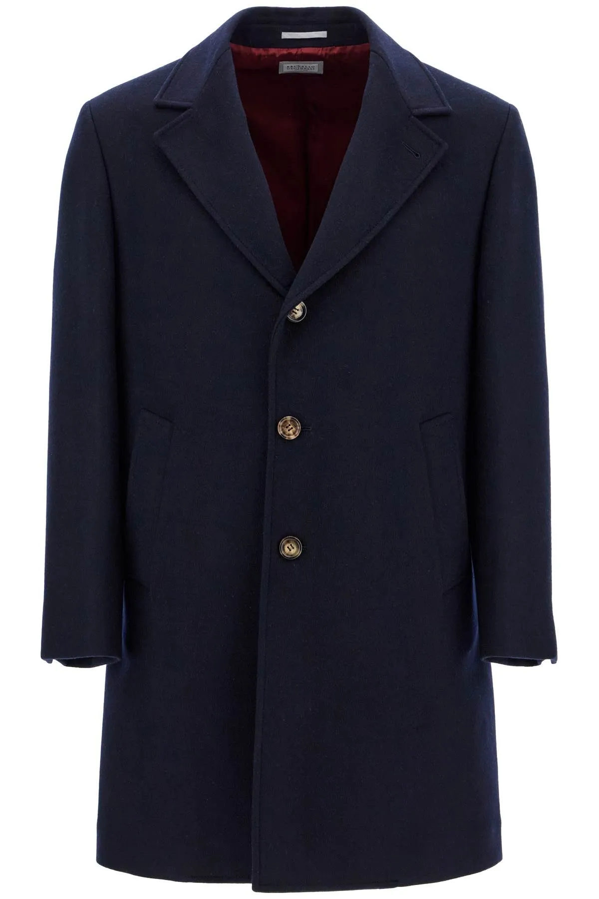 BRUNELLO CUCINELLI wool beaver coat in eight