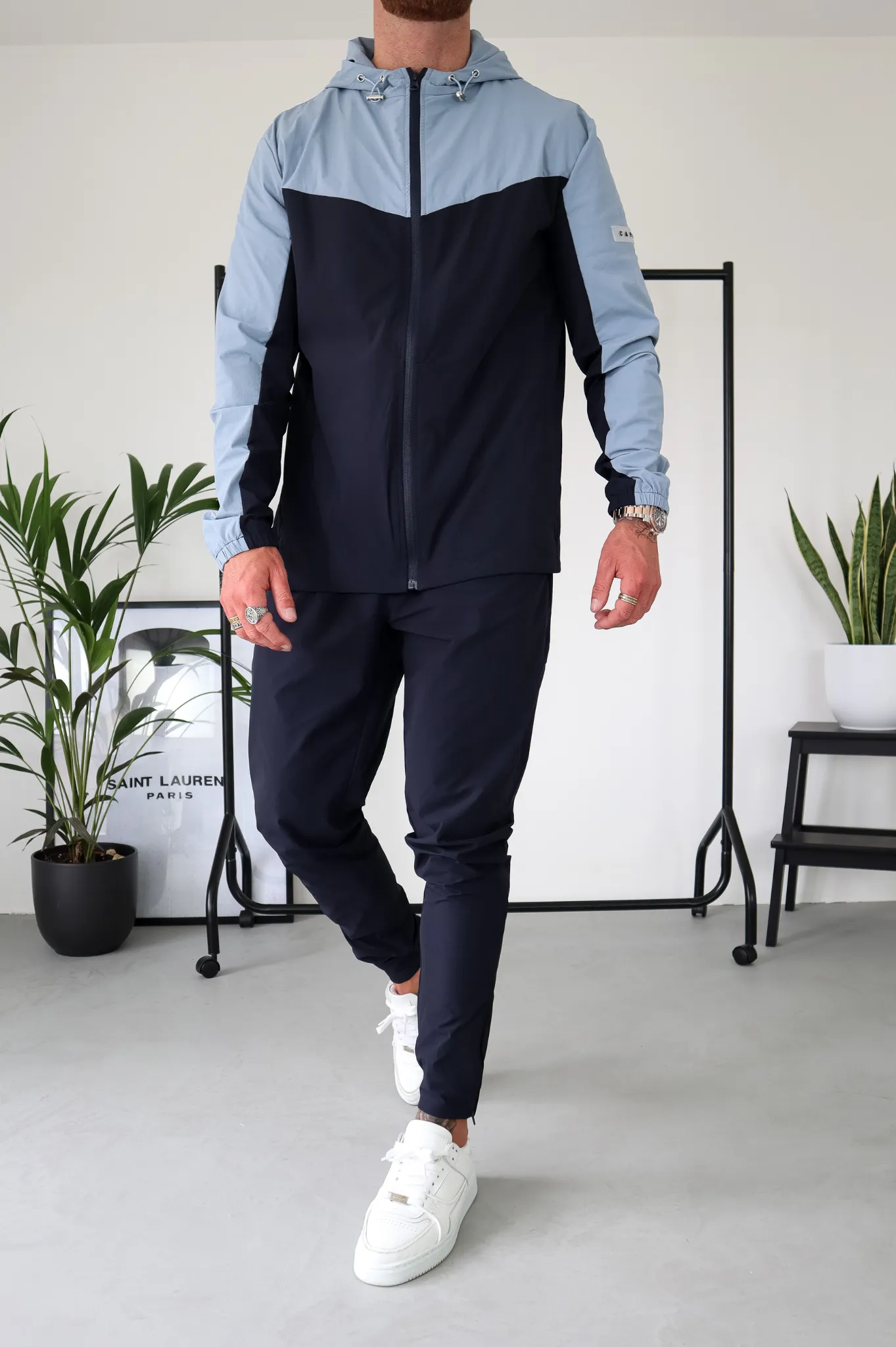 Capo TECHNICAL Track Pant - Navy / Light Blue