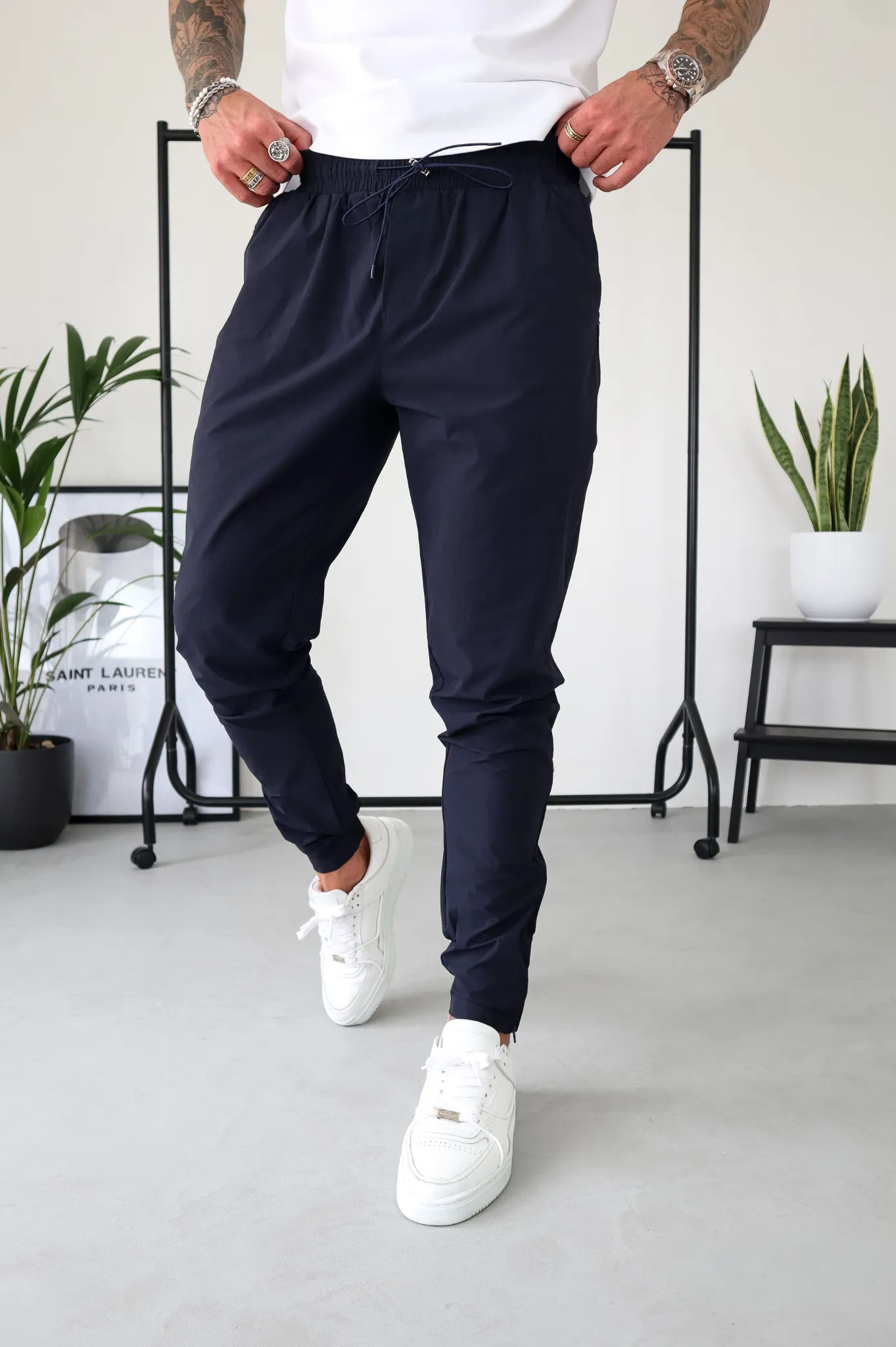 Capo TECHNICAL Track Pant - Navy / Light Blue