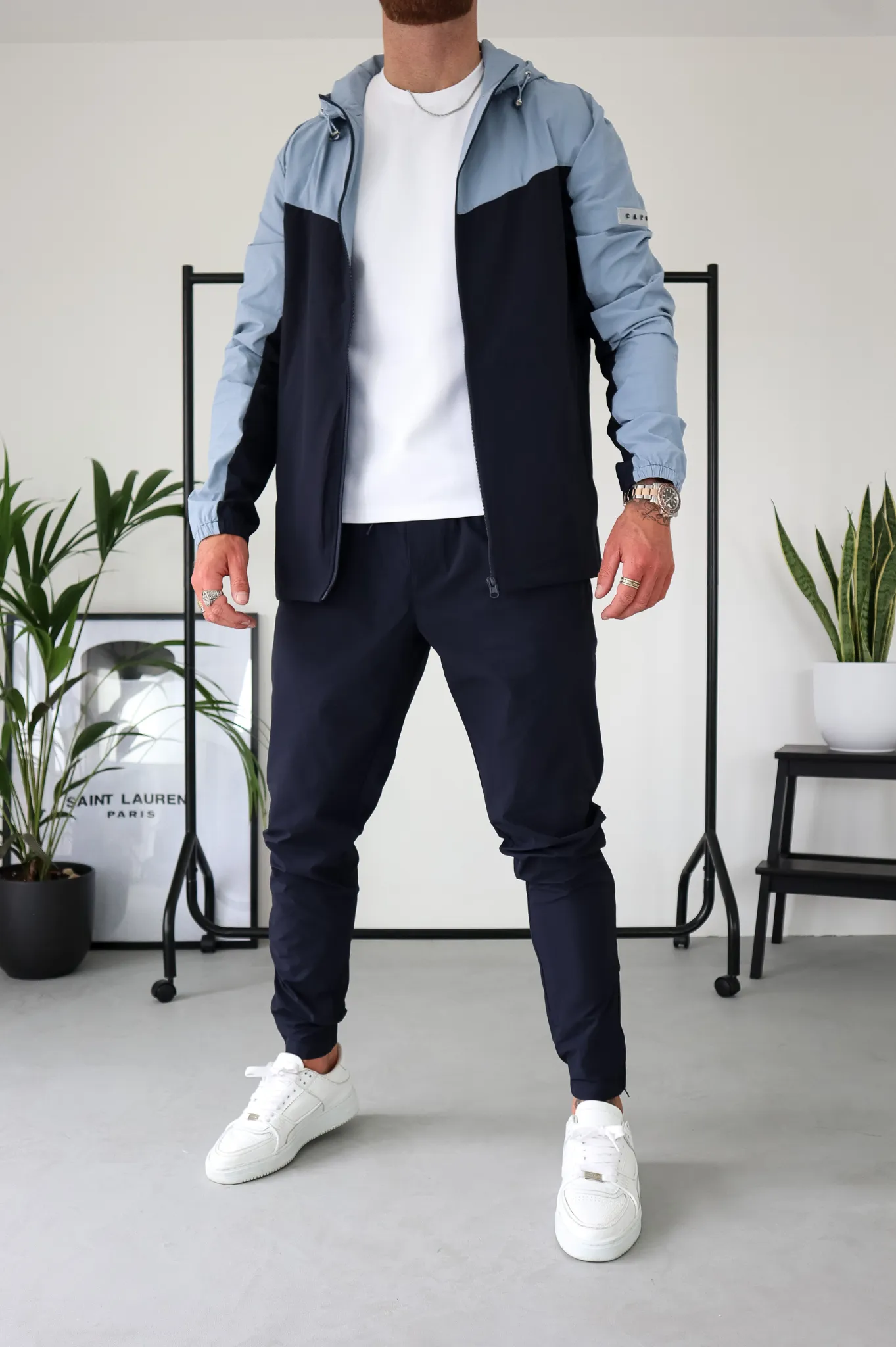 Capo TECHNICAL Track Pant - Navy / Light Blue