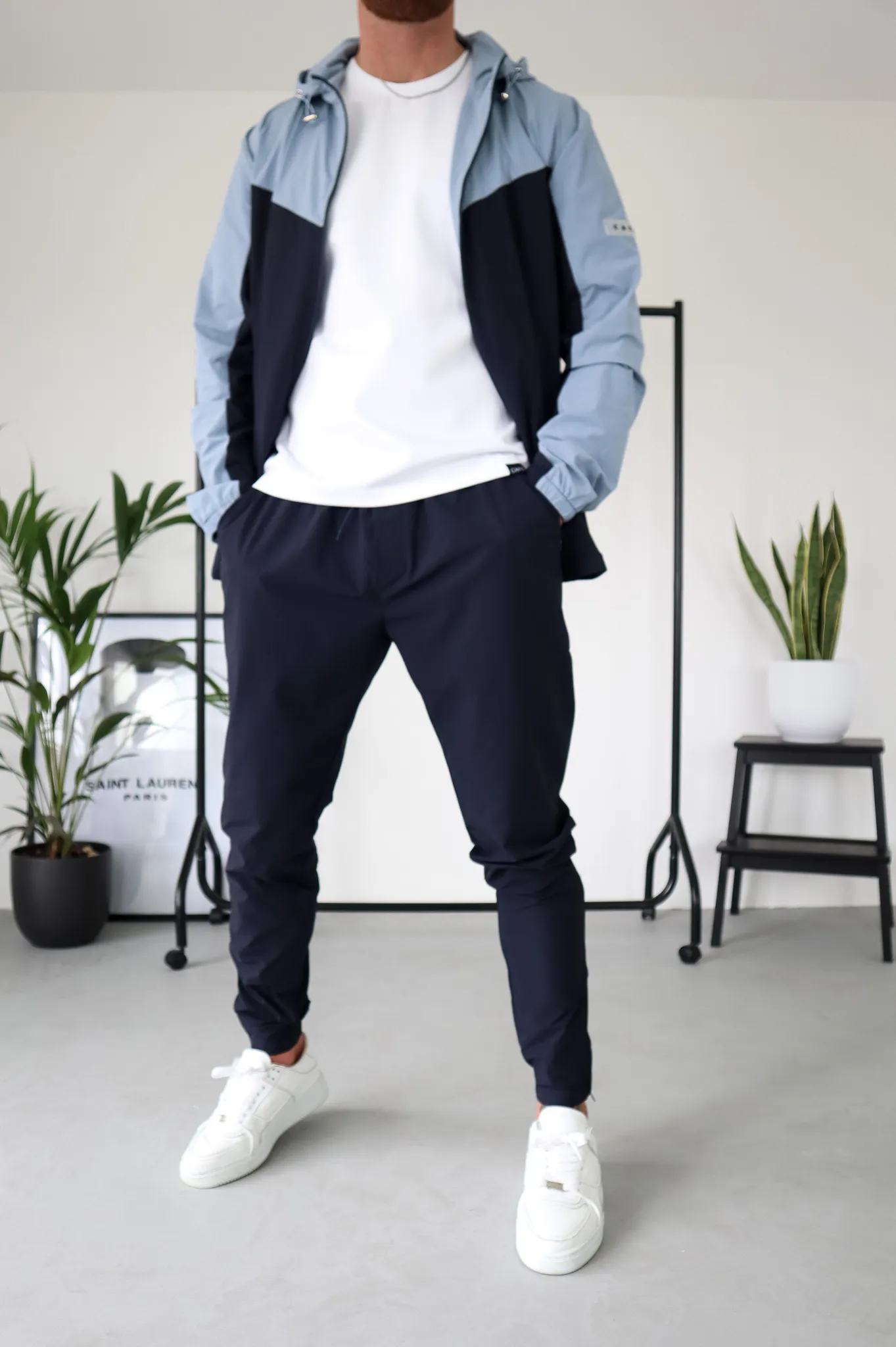 Capo TECHNICAL Track Pant - Navy / Light Blue