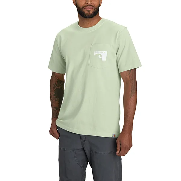 Carhartt Relaxed Fit Heavyweight Short-Sleeve Pocket 1889 Graphic T-Shirt