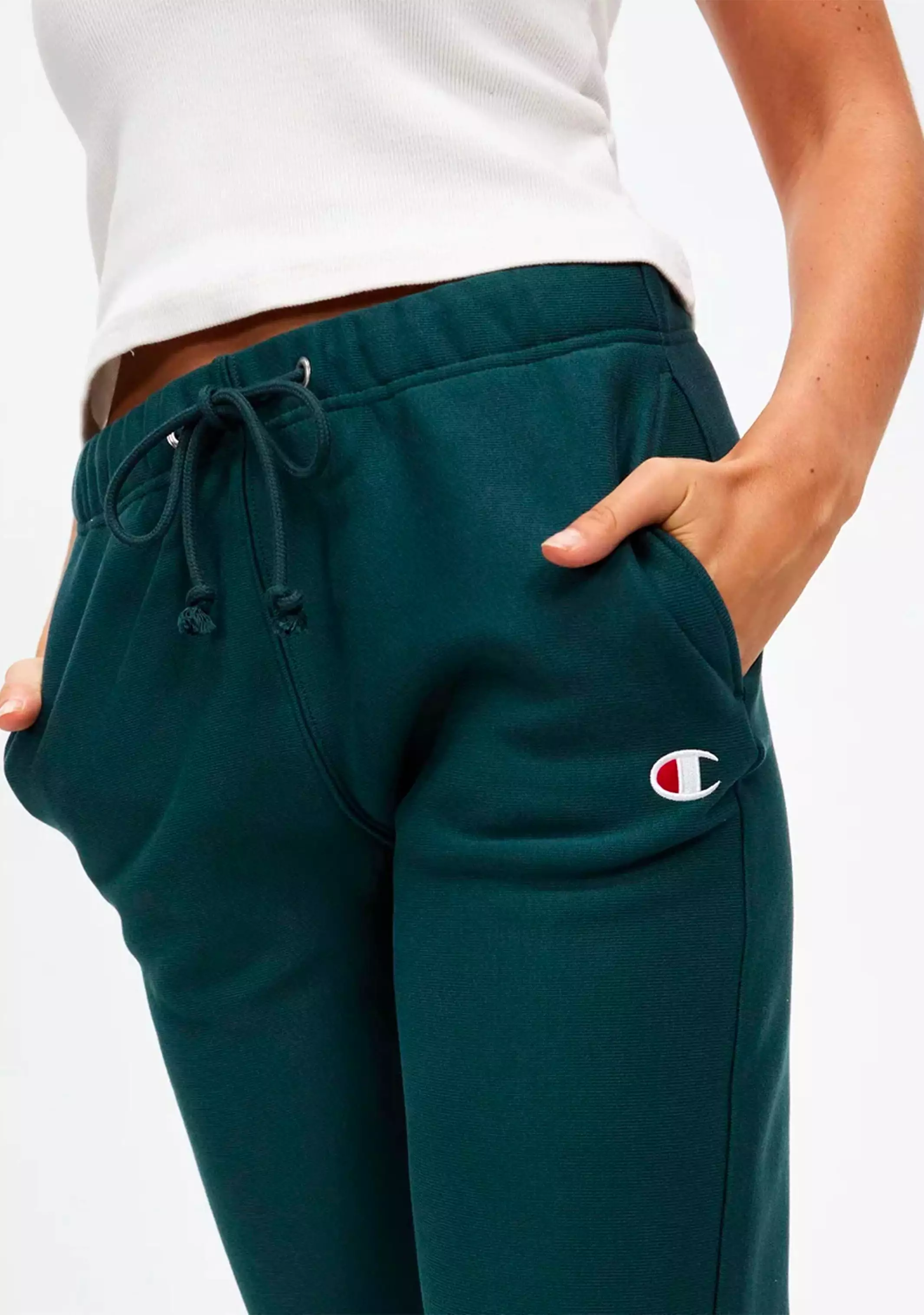 Champion Womens Reverse Weave Joggers Dark Green <br> CRNUN XNS