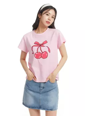 Cherry Graphic Tee OM405