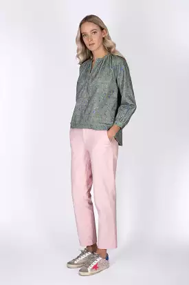 Chino-style stretch pincord pale pink trouser