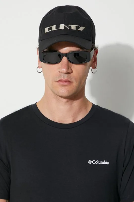 Columbia cotton t-shirt Rapid Ridge Back Graphic black color