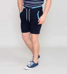 D555 Mens Navy Shorts With Elasticated Waist and Pockets (DAGENHAM 2)