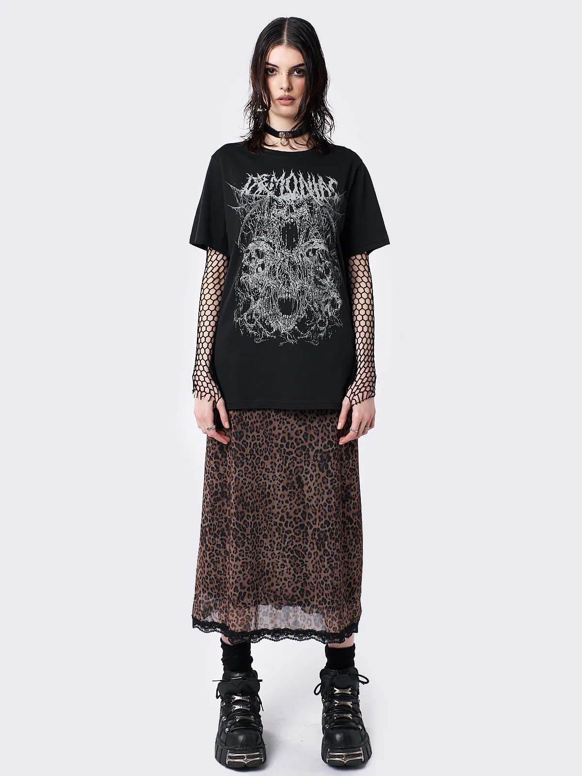 Demoniac Black Graphic T-shirt