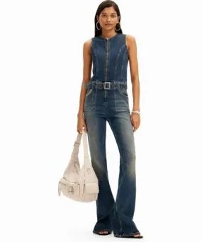 Desigual Women's Fitted denim jumpsuit