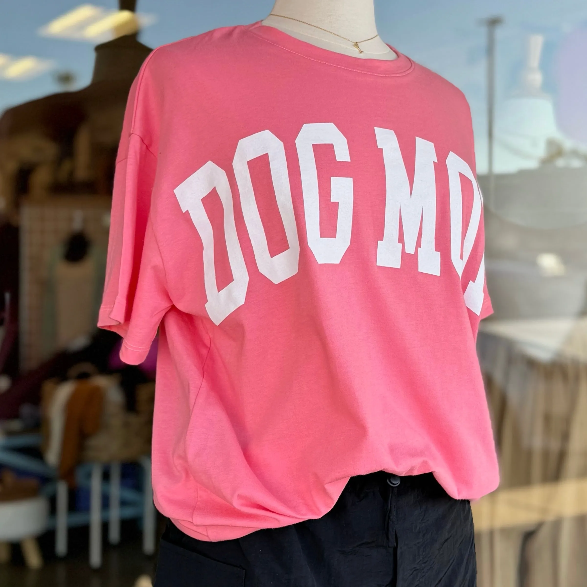 Dog Mom Oversized Graphic Tee