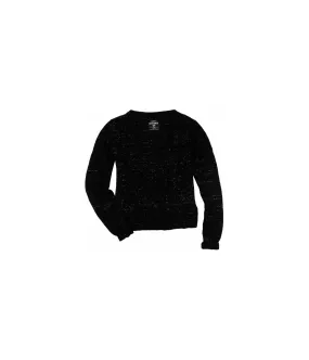 Ecko Unltd. Womens Open Neck Cable Knit Pullover Sweater