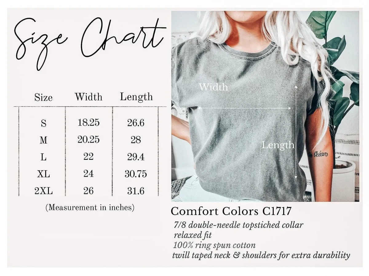 Fall Vibes Heart Comfort Color Graphic Tee